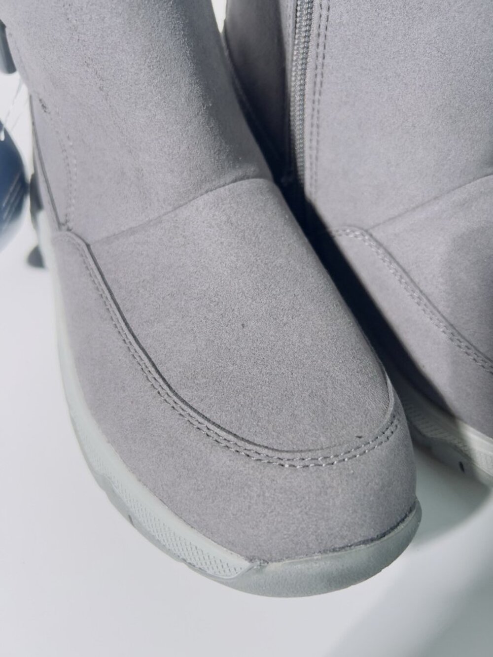 Easy Spirit Tyme2 Water Repellent Sherpa Ankle Boots Gray Women’s Size 7.5 M - Picture 7 of 10